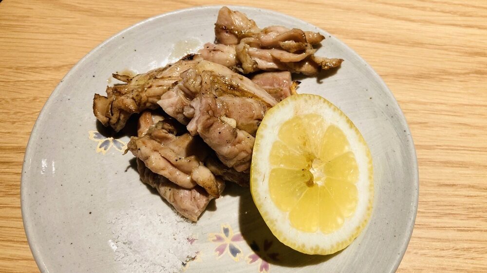 せせりの炭火焼き